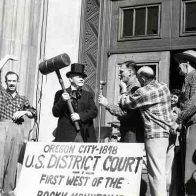 Oregon City Territorial Days Parade 1948 - Main Street