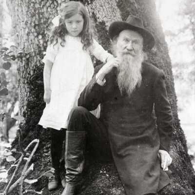 Evangeline Dye and Joaquin Miller at Chautauqua Park