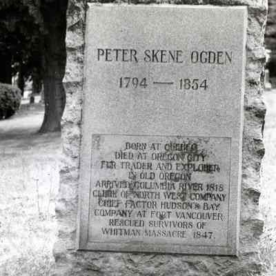 Oregon City 1961 - Ogden, Peter Skene Grave Marker