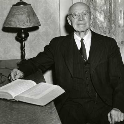 Man with Bible.