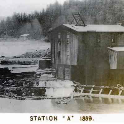 Willamette Falls Power Plant Station A - 1889
