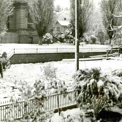 1899 Snowstorm - Oregon City - Clackamas County Courthouse