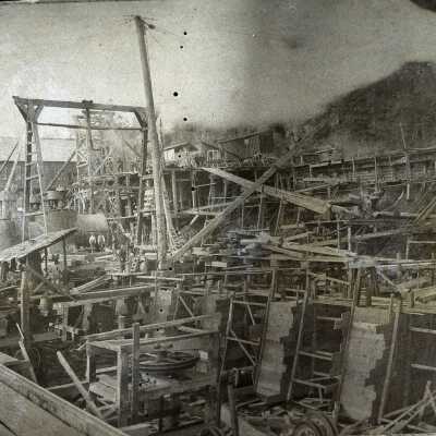 PGE Electric Station B - Under Construction - 1895