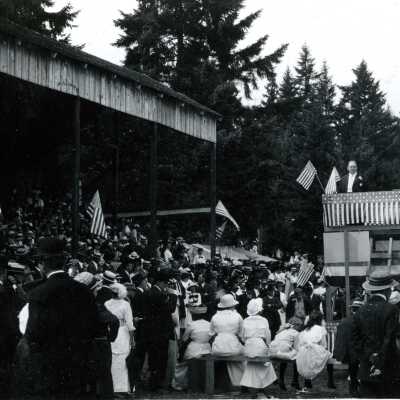 Speaker's Platform #2, Gladstone 4th of July Celebration.