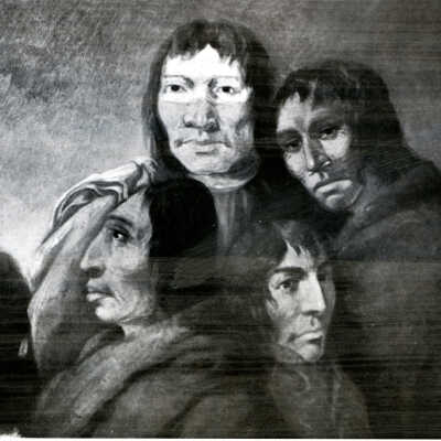 Clackamas Native Americans of Willamette Valley - Small Copy of Paul Kane Original
