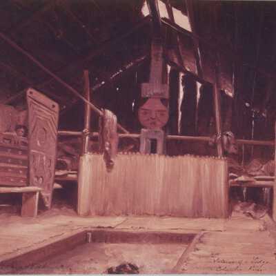 Native American Lodge interior
