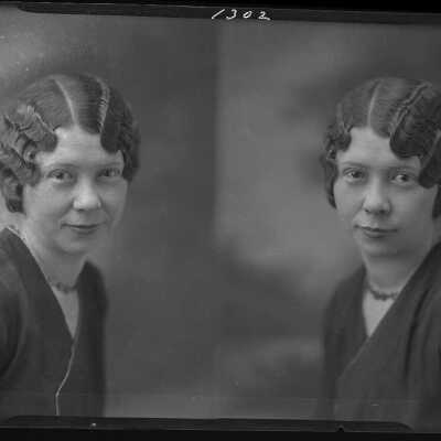 Photograph of a woman for Reva Eberhart - December 1929 - Negative