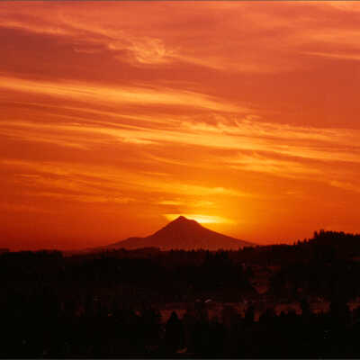 Sunrise over Mount Hood. 1987