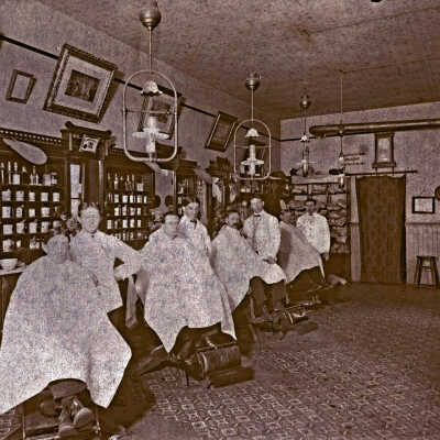 Oregon City - O.K. Barber Shop 1910