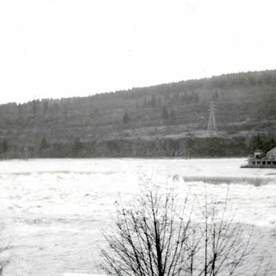 1964 Flood - Willamette Falls - Oregon City Looking Towards West Linn