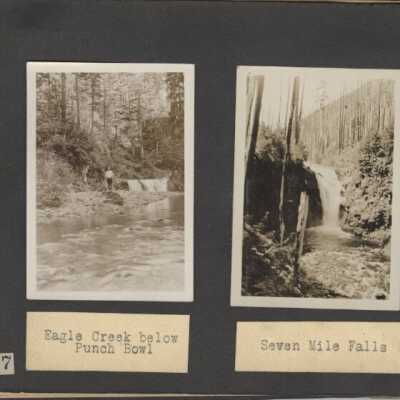 Wahtum Lake Boy Scout outing, 1926. Eagle Creek and Seven Mile Falls