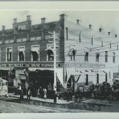 The Weinhard Block and Frank Busch Furniture Store