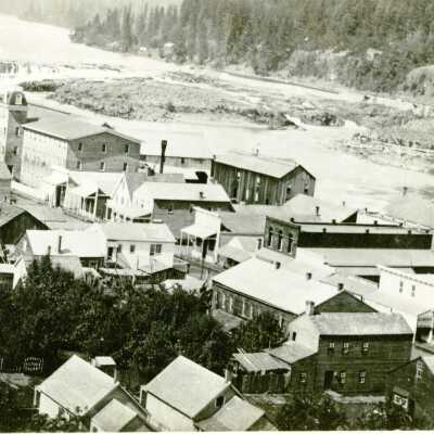 Oregon City from the Bluff, 1874