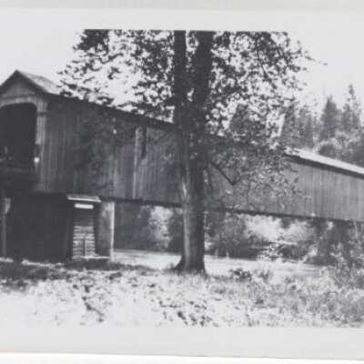 Baker Covered Bridge 1910 - Carver, Oregon