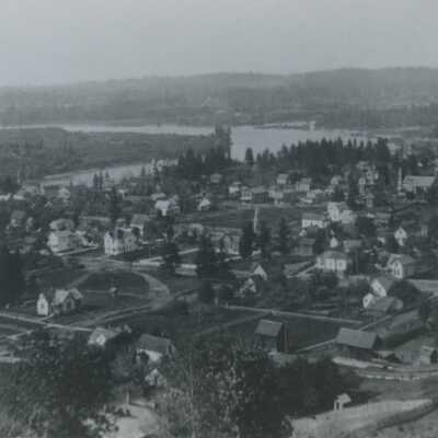 Upper Oregon City from Falls View Looking North - 1899 (Copy)