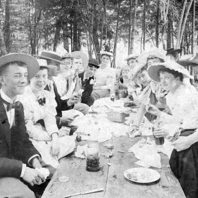 Willamette Falls Park Picnic ca. 1880's