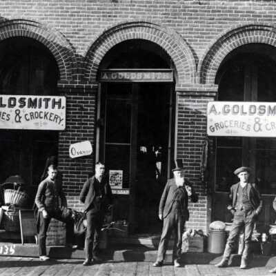 Goldsmith Groceries and Crockery: Copyright: Clackamas County Historical Society; Origsize: 8x10; Origformat: Other