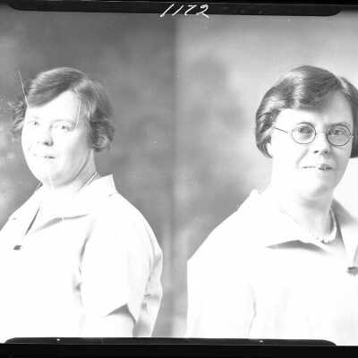Photograph of a woman for Florence Curry - March 1930 - Negative
