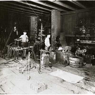 Interior of Monroe and Roberts Blacksmith Shop