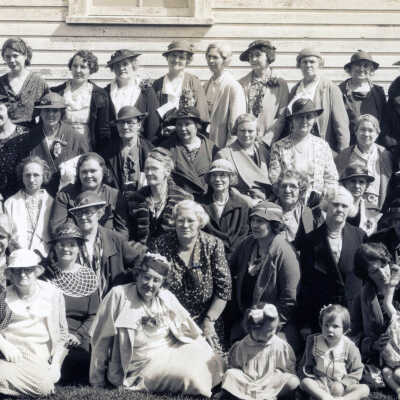 Christian Church Women, Group Photo. 9th and Monroe Streets - 1901
