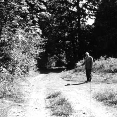Dell Butler on Old Barlow Road, 1961.