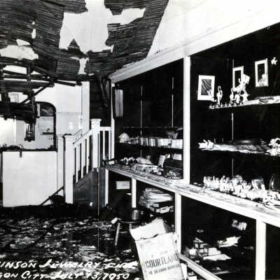 Robinson Jewelry 1950 After Fire - 610 Main Street