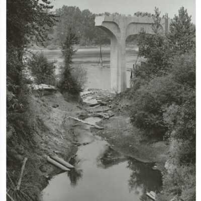 Abernethy Creek before Construction of Drain, #2, 1969: Origformat: Print-Photographic