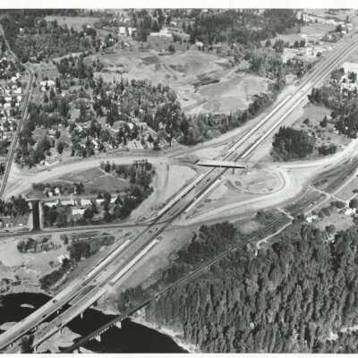 I205 Construction, Aerial View, 1965.: Origformat: Print-Photographic