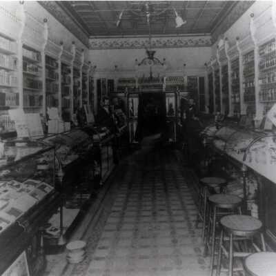 Charman Brothers Drug Store, 1897: Copyright: None; Origsize: 8"10"; Origformat: Print-Photographic