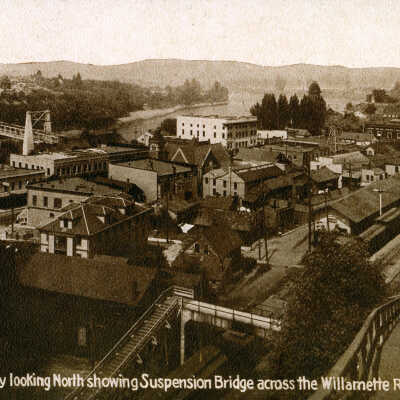 Oregon City 1900 - 4th Street Stairs to Downtown