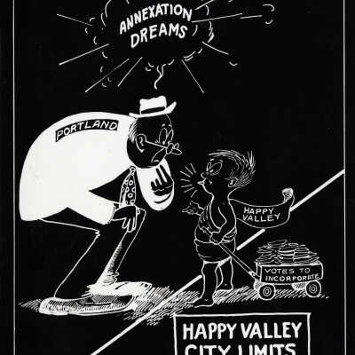 Happy Valley - Annexation Cartoon 1965
