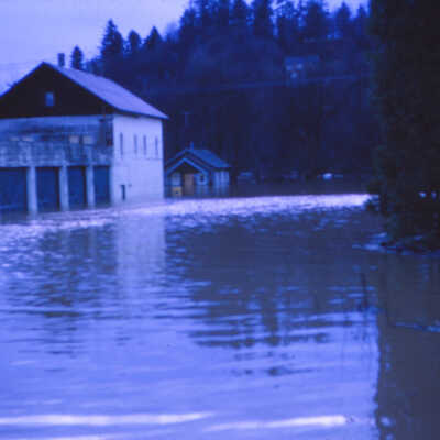 1964 Flood - 16th and Washington - Oregon City Oregon