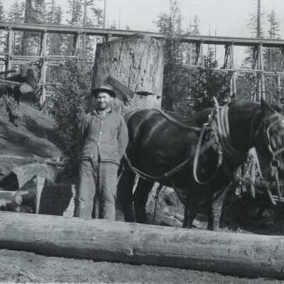 Construction of Railroad Bridge 1892-1893