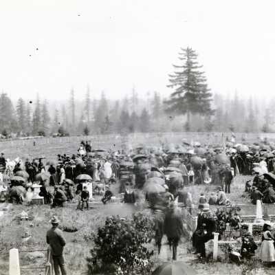 Decoration Day Service at Mt. View Cemetery.
