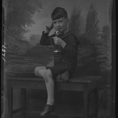 Photograph of a child for Lillian Gogen - Negative # 1287 - Dated December 1929