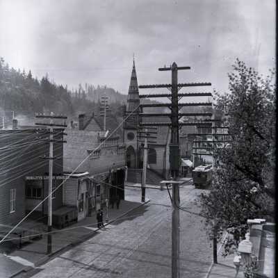 Oregon City 1897 - Main Street looking South Between 7th and 8th Street
