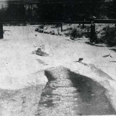 Gladstone S.P.R.R. Bridge over Frozen Clackamas River