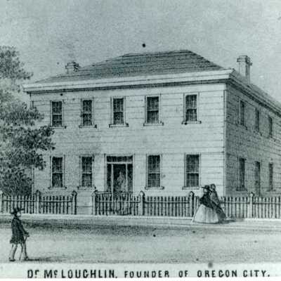 Oregon City 1858 - McLoughlin House