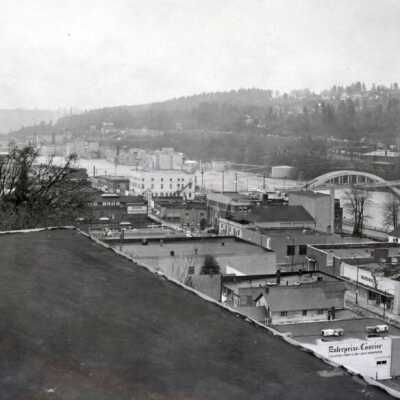 1964 Flood - Willamette Falls at Flood Stage.