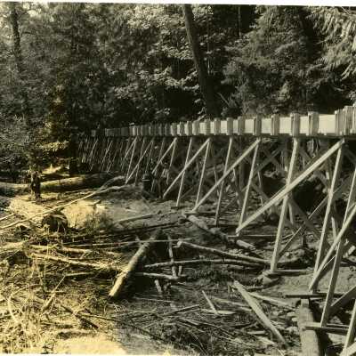 Dickey Prairie Irrigation Flume.