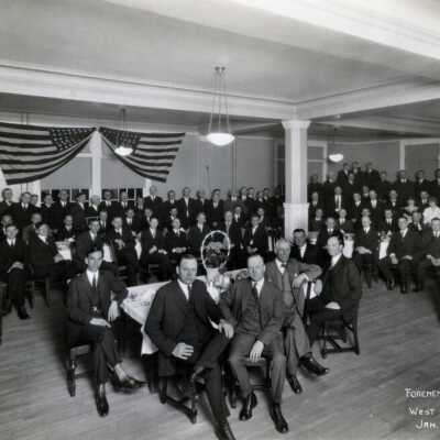Foreman's Banquet, West Linn Inn, 1925: Copyright: None; Origsize: 8"10"; Origformat: Print-Photographic