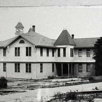 Barclay School 1890 - Rear View - Oregon City, Oregon