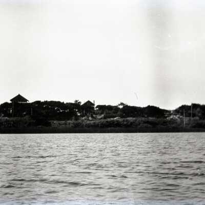 Homes on Bank above Beach.
