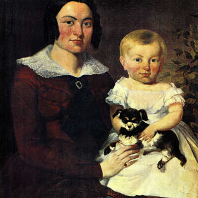 Mrs. Forbes Barclay and Her Son, Peter.