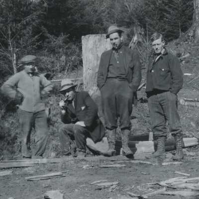 Construction of Oregon Railroad Bridge 1892-1893