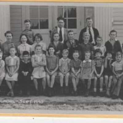 Carver School Students 1940 - 1st - 8th Grades - Carver, Oregon