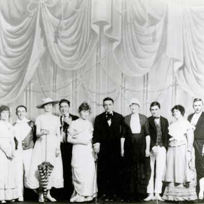 Operetta Cast on Shively Opera House Stage.