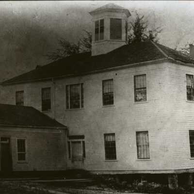 Oregon City 1880 - Oregon City Female Seminary at 12th and Madison