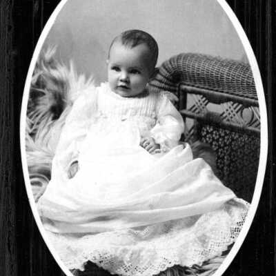 Doris Mills as a baby, 1903.: Copyright: None; Origsize: 4" x 6"; Origformat: Print-Photographic