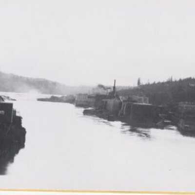 Oregon City Water Front and Locks 1925